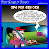 Cartoon: GPS Navigation (small) by toons tagged ageing,pensioners,gps,sat,nav,direction,finders