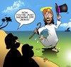 Cartoon: Jesus showing off (small) by toons tagged tap,dancing,with,hat,and,cane,extrovert,showing,off