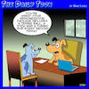 Cartoon: Job interview (small) by toons tagged dogs,salary,package,job,perks