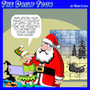 Cartoon: monetize Christmas (small) by toons tagged inflation,santas,helpers
