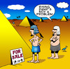 Cartoon: Rising damp (small) by toons tagged pyramids,egypt,pharohs,desert,rising,damp,cemetary,egyptians,plumbing,house,sales,building,real,estate
