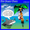 Cartoon: Rising sea levels (small) by toons tagged sharks,cuisine,global,warming,sea,levels,melting,ice,caps,shark,attack