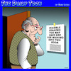 Cartoon: Seniors moment (small) by toons tagged seniors,ageing,pensioners,making,lists,moment,forgetful,absent,minded