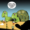 Cartoon: She got the house (small) by toons tagged tortoise,turtles,animals,divorce,settlement