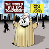 Cartoon: tomorrow (small) by toons tagged end,of,the,world,soothsayer,fortune,teller,guru