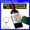 Cartoon: Wine for Dummies (small) by toons tagged wine,dummies,books,drinker,connoisseur