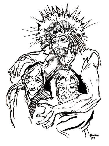 Cartoon: Savior (medium) by Toonstalk tagged savior,christ,jesus,religion,easter,christian,bible,forsaken