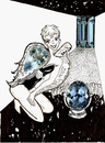 Cartoon: THE AQUA ANGEL (small) by Toonstalk tagged angel,aquamarine,space,sexy