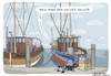 Cartoon: Im Hafen (small) by H Mercker tagged boot,bootstaufe,brot,bäcker,bäckerei,fisch,fischkutter,fünfkornquarkbroot,hafen,namen,schiff,schiffstaufe