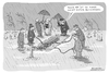 Cartoon: Schwimmen (small) by H Mercker tagged beerdigung,tod,trauer,sarg,rergen,wetter,wasser