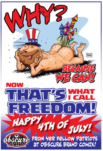 Cartoon: Happy 4th of July! (medium) by monsterzero tagged holiday,humor