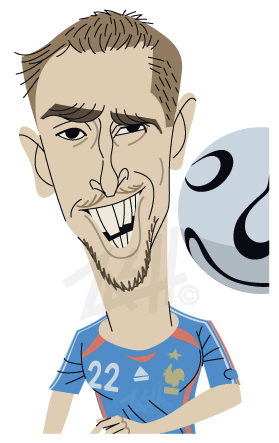 Cartoon: Franck Ribeiry (medium) by Zach tagged soccer,worldcup,2010,sports,france