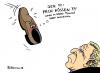 Cartoon: Der Schuh (small) by Pfohlmann tagged bush george irak irakkrieg schuh schuhe