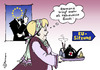 Cartoon: EU-Harmonie (small) by Pfohlmann tagged eu,europa,merkel,bundeskanzlerin,harmonie,bonds,eurobonds,euro,krise,schuldenkrise,gipfel,james,bond