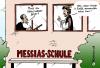 Cartoon: Messias II (small) by Pfohlmann tagged usa,us,präsidentschaftswahlen,präsident,obama,messias,schule,jesus,christus,wasser,öl,erdöl,wunder