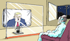 Cartoon: Trump-Hygiene (small) by Pfohlmann tagged 2020,usa,trump,wahlkampf,präsidentschaftswahlen,tv,fernsehen,hygiene,infektion,covid19,corona,coronavirus,pandemie,coronapandemie,zuschauer,ansteckung,schutz