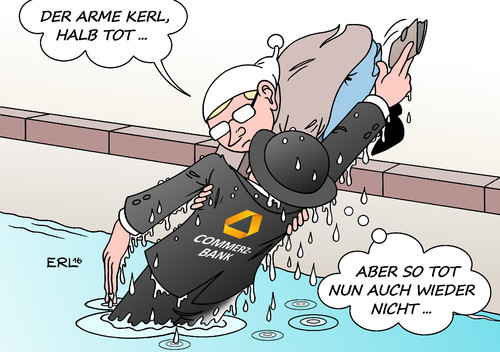 Cartoon: Commerzbank (medium) by Erl tagged commerzbank,commerzbank