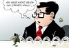 Cartoon: China Nordkorea (small) by Erl tagged china,nordkorea,südkorea,usa,konflikt,schutzmacht