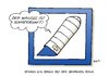 Cartoon: Deutsche Bank (small) by Erl tagged deutsche,bank,gewinneinbruch,unregelmäßigkeiten,staatsanwalt,wandel,investmentbanking,gips,verband,schmerzhaft,bruch