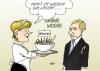 Cartoon: Gas (small) by Erl tagged merkel,putin,gas,streit,russland,ukraine,bohnen,furz
