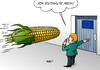 Cartoon: Genmais (small) by Erl tagged genmais,mais,einführung,eu,europa,deutschland,enthaltung,zulassung,rammbock,landwirtschaft,landwirt,angst,saatgut,verunreinigung