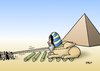 Cartoon: Mursi (small) by Erl tagged ägypten,präsident,mursi,islam,muslimbruderschaft,muslimbruder,regierung,misswirtschaft,versagen,protest,demonstration,basis,rückhalt,schwinden,ultimatum,militär,sphinx,pharao,pyramide,volk