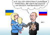 Cartoon: Ostukraine (small) by Erl tagged ukraine,ostukraine,separatisten,krieg,konflikt,russland,präsident,putin,vorschlag,staatlichkeit,zugehörigkeit,übernahme,mutter,kind,tochter,bär,teddybär
