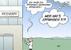 Cartoon: Patent (small) by Erl tagged patent,stammzellen,therapie,verfahren,forschung,patentamt,gericht,eugh,gott,erfindung,erfunden,wolke,blitz,forscher