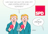 Cartoon: SPD (small) by Erl tagged politik,spd,umfragetief,wahlniederlagen,rücktritt,vorsitzende,andrea,nahles,nachfolgerin,nachfolger,doppelspitze,doppelt,sehen,betrunken,karikatur,erl