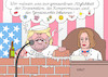 Cartoon: Trump Rede (small) by Erl tagged politik,usa,präsident,donald,trump,rede,zur,lage,der,nation,kongress,zusammenarbeit,kompromiss,gemeinwohl,mauerbau,mauer,mexiko,konflikt,demokraten,geld,shutdown,oppositionsführerin,nancy,pelosi,karikatur,erl