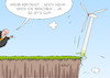 Cartoon: Windenergie (small) by Erl tagged politik,energie,energiewende,erneuerbare,energien,windenergie,abstand,regelung,gesetz,todesstoß,abgrund,wirtschaftsminister,altmaier,karikatur,erl