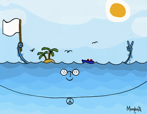 Cartoon: Ocean Pacific (medium) by Munguia tagged ocean,op,pacific,oceano,pacifico,mar,sea,literal,cartoon,costa,rica,tico,humor,costarricense,caricatura,munguia,calcamunguia