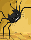 Cartoon: Octo Pussy (small) by Munguia tagged the,smiling,spider,odilon,redon,octopussy,pussy,cat,parody,cartoon,munguia