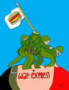Cartoon: War Express (small) by Munguia tagged war,soldier,kill,killer,death,world,eua,usa,america