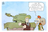 Cartoon: 100 Milliarden für die Rüstung (small) by Kostas Koufogiorgos tagged karikatur,koufogiorgos,rüstung,panzer,luxus,geld,militär,bundeswehr