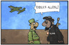 Cartoon: Afghanistan (small) by Kostas Koufogiorgos tagged karikatur,koufogiorgos,illustration,cartoon,afghanistan,taliban,isaf,soldat,truppen,militär,krieg,konflikt,armee,flugzeug,abzug