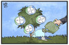 Cartoon: Bayer-Monsanto (small) by Kostas Koufogiorgos tagged karikatur,koufogiorgos,cartoon,illustration,bayer,monsanto,glyphosat,giessen,pflanze,blume,chemie,konzern,gentechnik,wirtschaft,agrar,übernahme,fusion