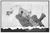 Cartoon: Brexit (small) by Kostas Koufogiorgos tagged karikatur,koufogiorgos,illustration,cartoon,brexit,minister,ratte,schiff,sinken,untergang,uk,eu,kahn,meer,havarie