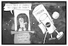 Cartoon: Cassini (small) by Kostas Koufogiorgos tagged karikatur,koufogiorgos,illustration,cartoon,cassini,raumsonde,weltraum,rente,saturn,nasa,wissenschaft
