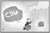 Cartoon: CDU-Wahlprogramm (small) by Kostas Koufogiorgos tagged karikatur,koufogiorgos,illustration,cartoon,cdu,wahlprogramm,ballon,luft,laschet,wahljahr