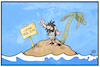 Cartoon: Corona-freie Zone (small) by Kostas Koufogiorgos tagged karikatur,koufogiorgos,illustration,cartoon,quarantäne,castaway,corona,covid19,krankheit,epidemie,insel,abschottung