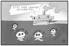 Cartoon: Corona-Gefahren umschiffen (small) by Kostas Koufogiorgos tagged karikatur,koufogiorgos,illustration,cartoon,corona,lockerungen,schiff,eisberg,titanic,untergang,pandemie,virus,krankheit