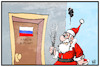 Cartoon: Deutschland-Russland (small) by Kostas Koufogiorgos tagged karikatur,koufogiorgos,illustration,cartoon,russland,deutschland,nikolaus,rute,diplomaten,ausweisung