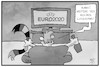 Cartoon: Die EM beginnt (small) by Kostas Koufogiorgos tagged karikatur,koufogiorgos,illustration,cartoon,em,lockdown,fernsehen,fan,fußball,euro