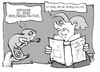 Cartoon: Die wandelbare Angela M. (small) by Kostas Koufogiorgos tagged merkel,buch,chameleon,anpassung,wandel,ddr,cdu,karikatur,koufogiorgos