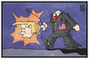 Cartoon: Donalds-Tag (small) by Kostas Koufogiorgos tagged karikatur,koufogiorgos,illustration,cartoon,sankt,donald,trump,martintag,laterne,licht,kopflos,usa,präsident