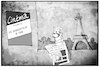 Cartoon: Ein Neandertaler in Paris (small) by Kostas Koufogiorgos tagged karikatur,koufogiorgos,cartoon,illustration,kino,neandertaler,benehmen,blamagae,macron,sexistisch,zeitung,paris,trump,usa,kompliment,frankreich,staatsbesuch,film