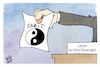 Cartoon: Evaluierung (small) by Kostas Koufogiorgos tagged karikatur,koufogiorgos,evaluierung,corona,expertenkommission,yin,yang,fazit,pandemie