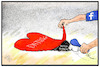 Cartoon: Facebook-Datingfunktion (small) by Kostas Koufogiorgos tagged karikatur,koufogiorgos,illustration,cartoon,facebook,liebe,herz,dating,funktion,portal,internet,sozial,medien,vertuschen,ablenken