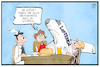 Cartoon: Finanzhilfen für die Lufthansa (small) by Kostas Koufogiorgos tagged karikatur,koufogiorgos,illustration,cartoon,lufthansa,staatshilfe,steuerzahler,steuern,michel,bund,wirtschaft,flugzeug,airline